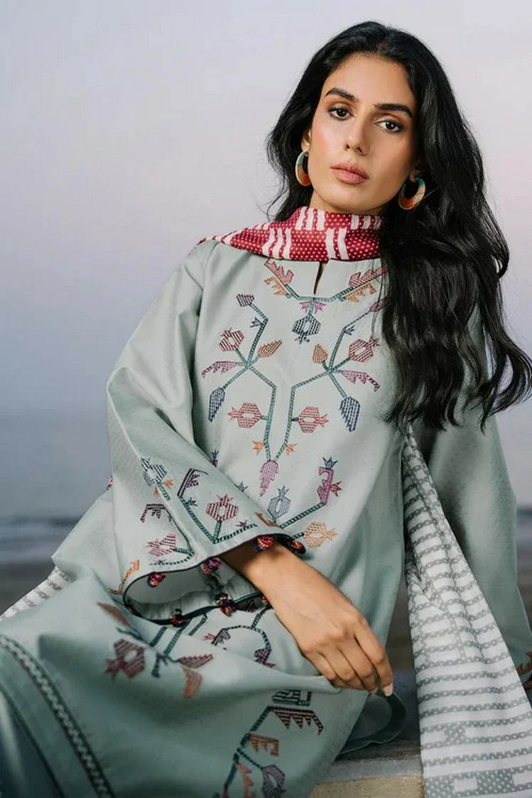 Picture of Jazmin - Online Summer Drop II - EMBROIDERED DOBBY LAWN USE-9137 - Unstitched - Available at Raja Sahib