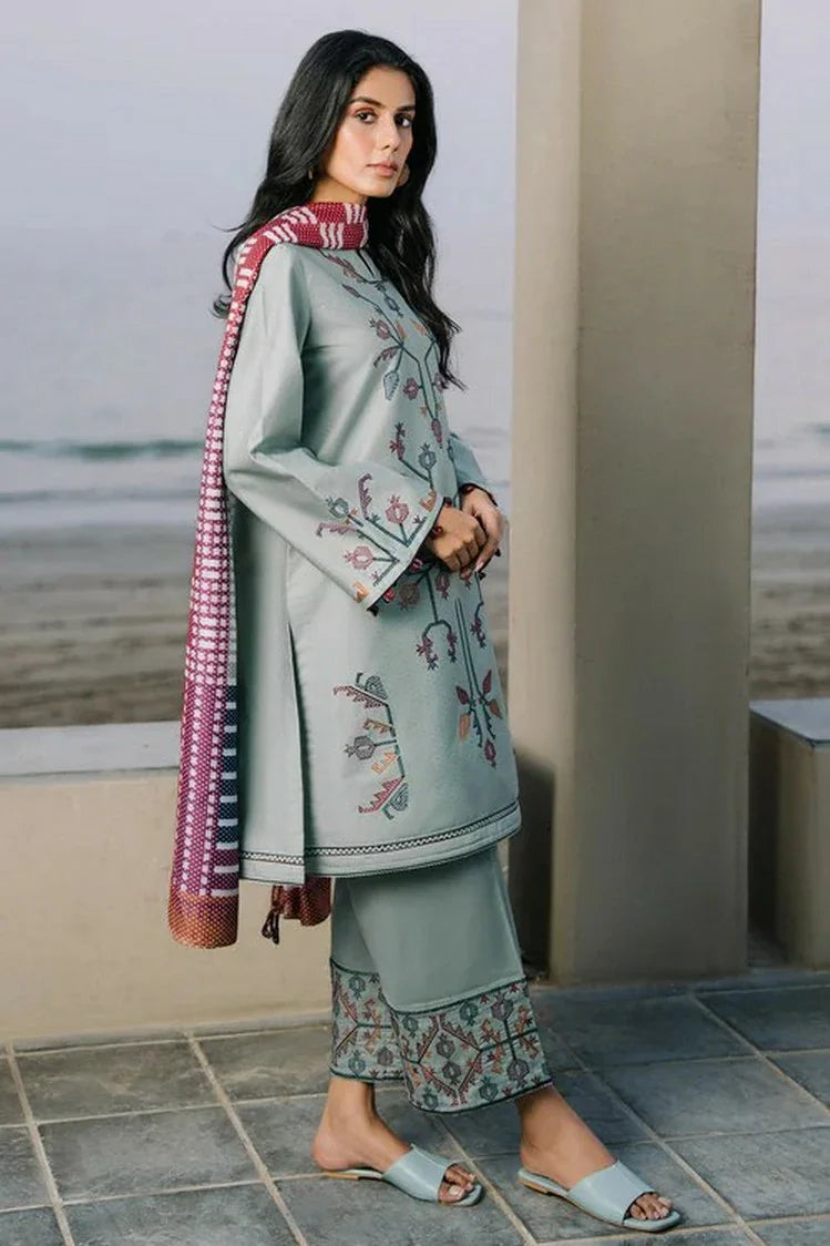 Picture of Jazmin - Online Summer Drop II - EMBROIDERED DOBBY LAWN USE-9137 - Unstitched - Available at Raja Sahib