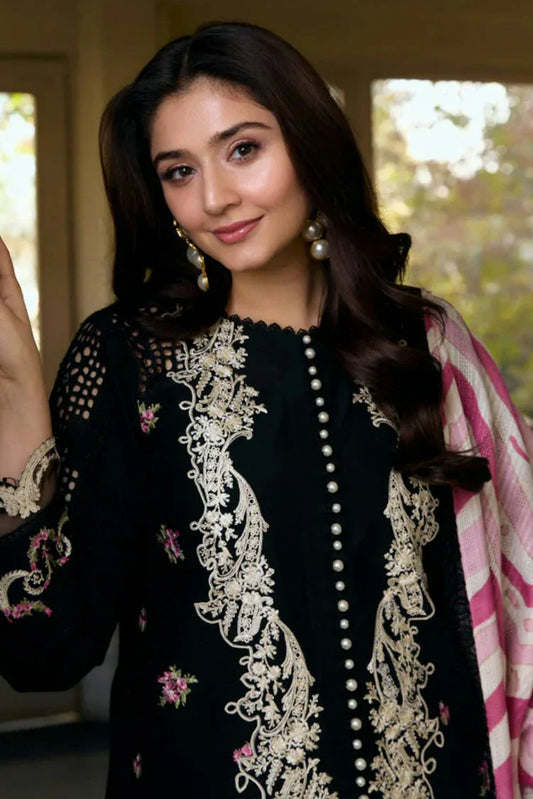 Picture of Manara - Vintage Flora Embroidered Lawn Collection - VF-03 LAILA - Unstitched - Available at Raja Sahib