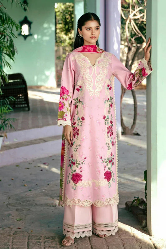 Picture of Manara - Vintage Flora Embroidered Lawn Collection - VF-05 SIERRA - Unstitched - Available at Raja Sahib