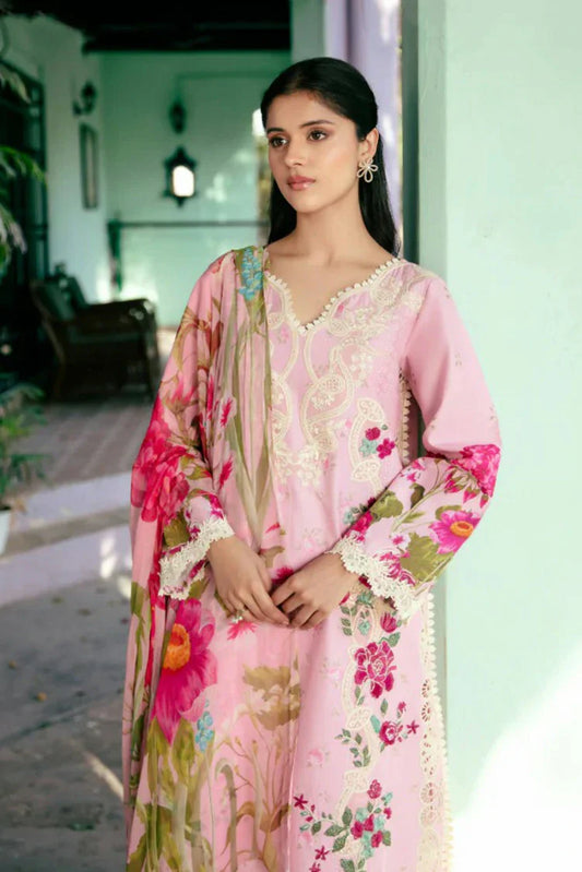 Picture of Manara - Vintage Flora Embroidered Lawn Collection - VF-05 SIERRA - Unstitched - Available at Raja Sahib