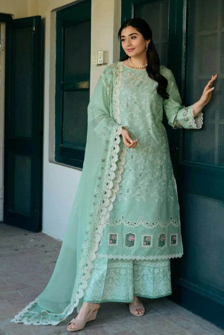 Picture of Manara - Vintage Flora Embroidered Lawn Collection - VF-08 MINA - Unstitched - Available at Raja Sahib