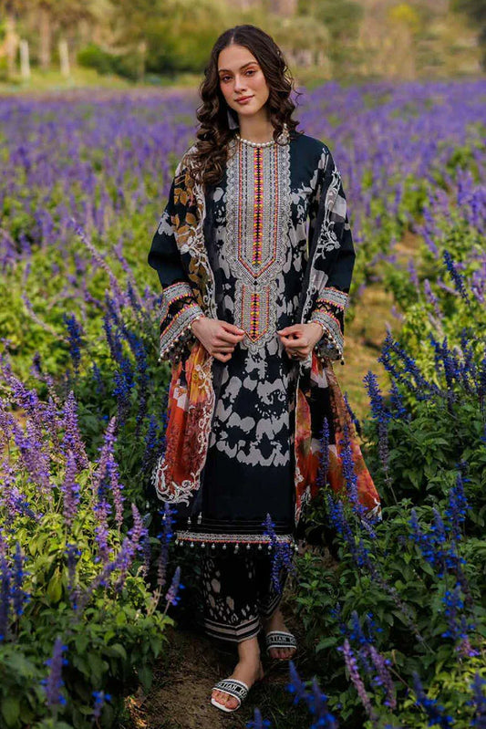 Picture of Charizma - Combination Embroidered Printed Lawn Collection Vol 1 - CC5-01 - Unstitched - Available at Raja Sahib