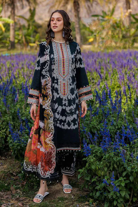 Picture of Charizma - Combination Embroidered Printed Lawn Collection Vol 1 - CC5-01 - Unstitched - Available at Raja Sahib