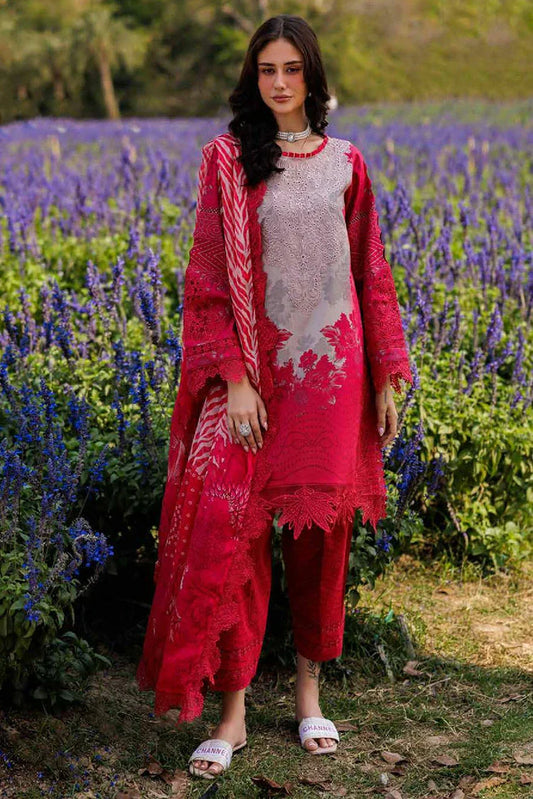 Picture of Charizma - Combination Embroidered Printed Lawn Collection Vol 1 - CC5-02 - Unstitched - Available at Raja Sahib