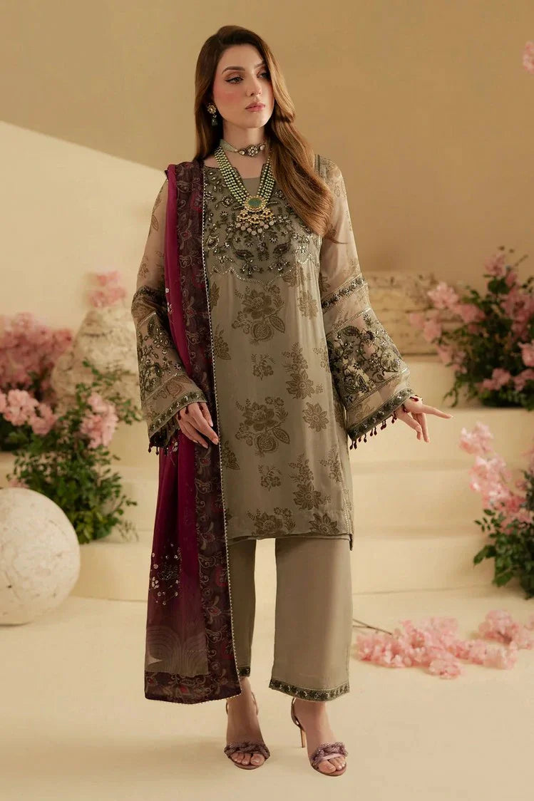 Picture of Nureh - Amaya Embroidered & Printed Chiffon Collection Vol 2 - AM-15 - Unstitched - Available at Raja Sahib