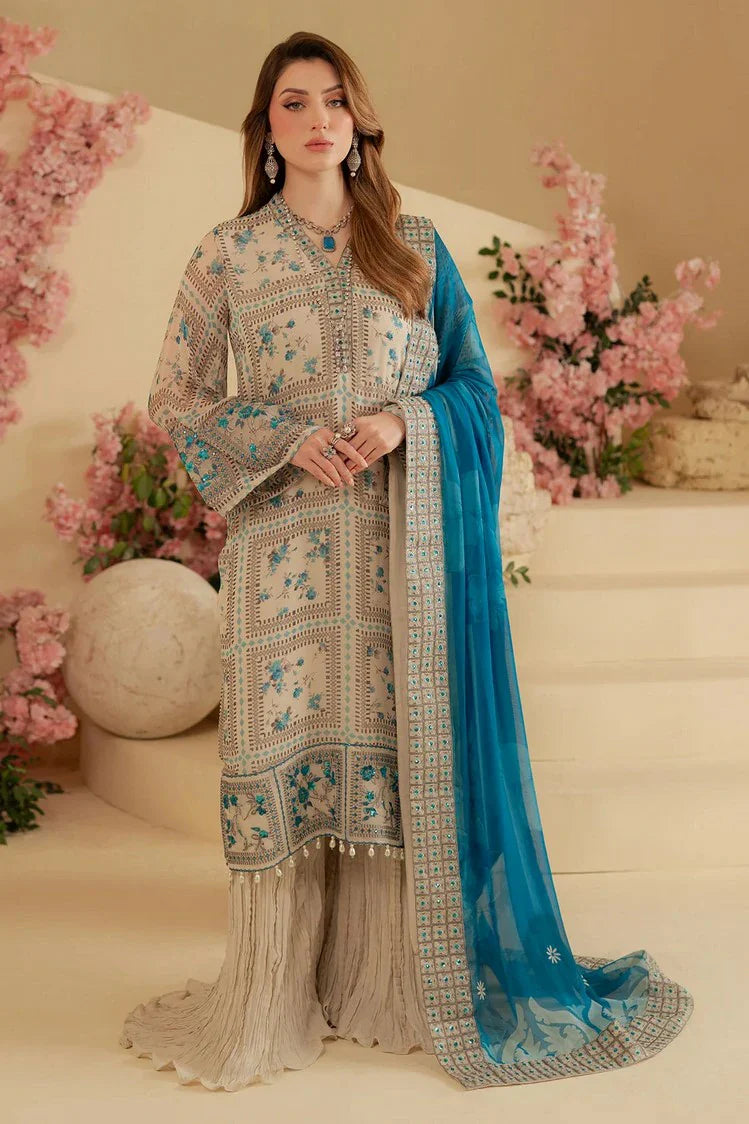 Picture of Nureh - Amaya Embroidered & Printed Chiffon Collection Vol 2 - AM-17 - Unstitched - Available at Raja Sahib