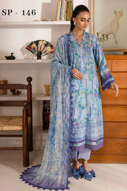 Picture of Nureh - Signature Prints Printed Lawn Collection Vol 2 - SP-146 - Unstitched - Available at Raja Sahib