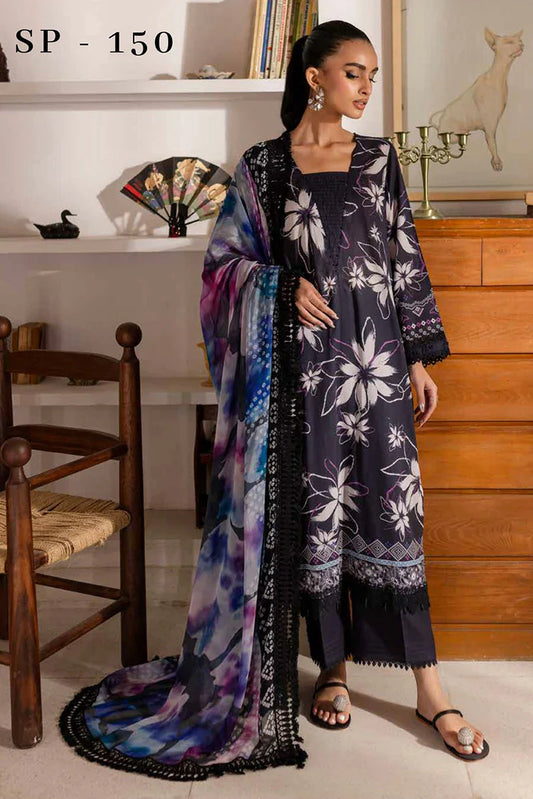 Picture of Nureh - Signature Prints Printed Lawn Collection Vol 2 - SP-150 - Unstitched - Available at Raja Sahib