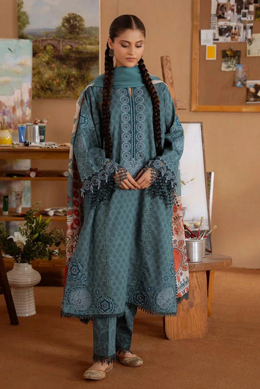 Picture of Saira Rizwan - Laanem Spring Summer Collection - SRL25-8B Seren - Unstitched - Available at Raja Sahib
