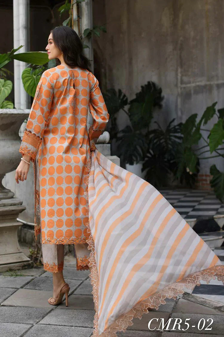 Picture of Charizma - Miraas Embroidered Printed Lawn Collection Vol 1 - CMR5-02 - Unstitched - Available at Raja Sahib