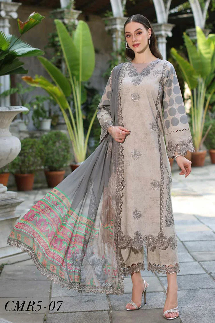 Picture of Charizma - Miraas Embroidered Printed Lawn Collection Vol 1 - CMR5-07 - Unstitched - Available at Raja Sahib