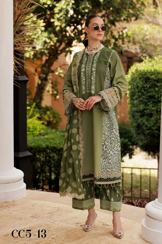 Picture of Charizma - Combination Embroidered Printed Lawn Collection Vol 2 - CC5-13 - Unstitched - Available at Raja Sahib