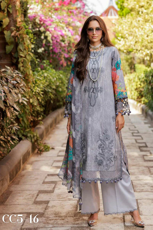 Picture of Charizma - Combination Embroidered Printed Lawn Collection Vol 2 - CC5-16 - Unstitched - Available at Raja Sahib
