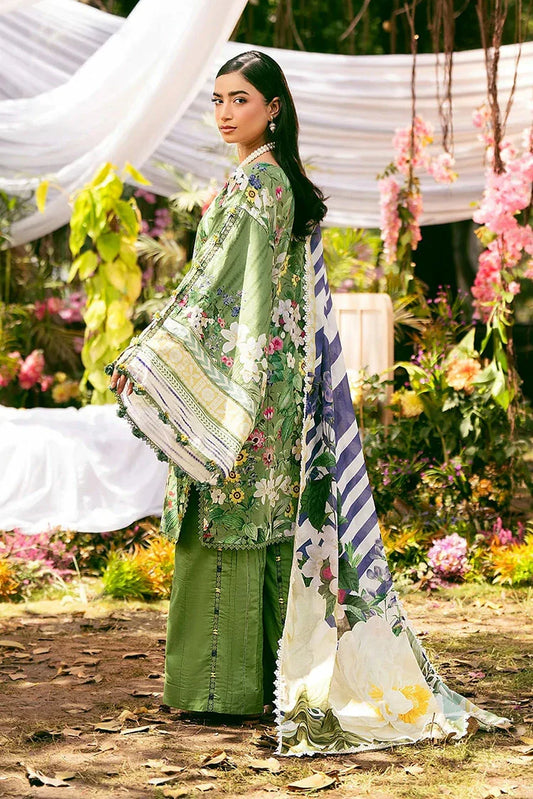 Picture of Elaf - Premium Prints Summer Collection Vol 2 - EPS-1B GREEN EDEN - Unstitched - Available at Raja Sahib