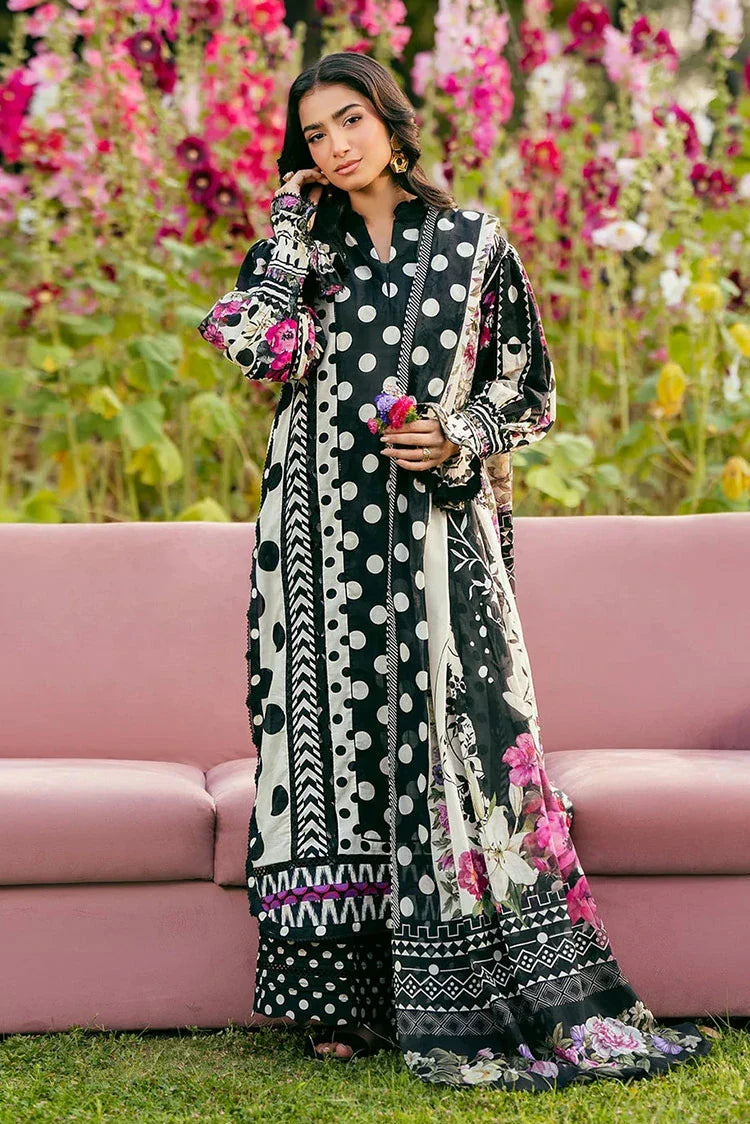 Picture of Elaf - Premium Prints Summer Collection Vol 2 - EPS-2B MYSTIC NOIR - Unstitched - Available at Raja Sahib