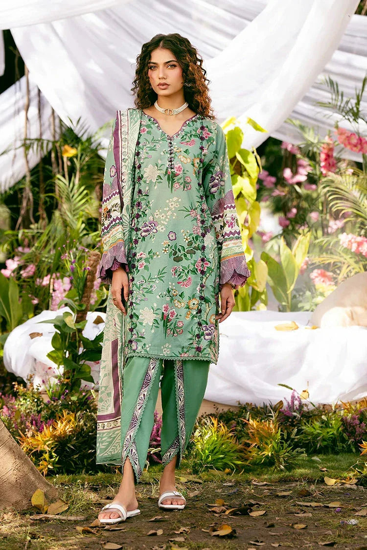 Picture of Elaf - Premium Prints Summer Collection Vol 2 - EPS-8A MINTED DREAM - Unstitched - Available at Raja Sahib