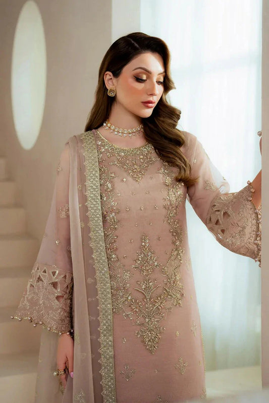 Picture of Alizeh - Aymal Luxury Festive Bamber Chiffon Collection - AF-BHM-4043-Jade - Unstitched - Available at Raja Sahib