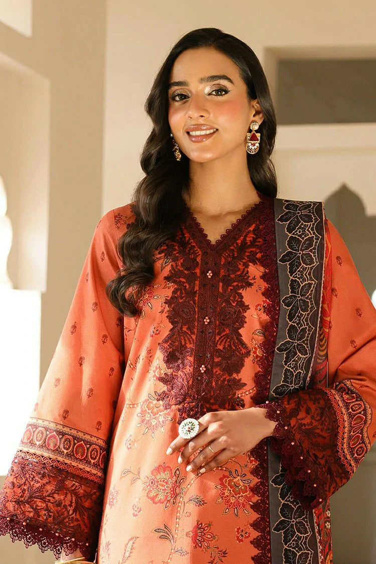 Picture of Asim Jofa - Lawn Emb Combine Book 1 - AJUBF-43 PRINTED EMBROIDERED LAWN 3 PCS - Unstitched - Available at Raja Sahib