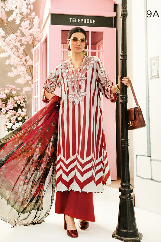 Picture of Maria B - M Prints Eid Edit Vol 2 - MPT-09A - Unstitched - Available at Raja Sahib