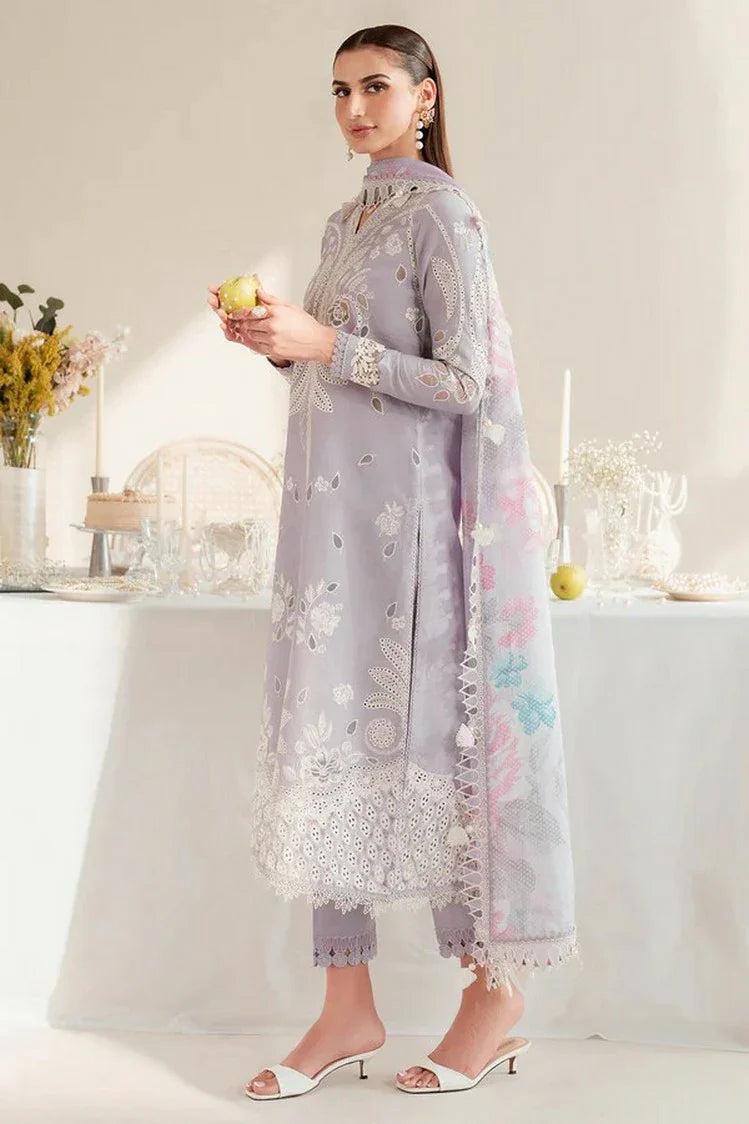 Picture of Jazmin - Iris Luxury Lawn Eid Collection - Design 06 - Unstitched - Available at Raja Sahib