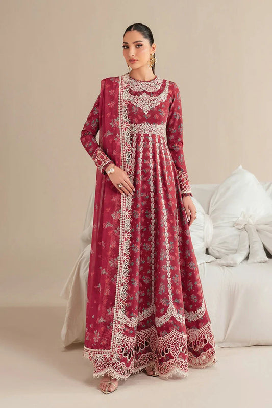 Picture of Jazmin - Iris Luxury Lawn Eid Collection - Design 08 - Unstitched - Available at Raja Sahib