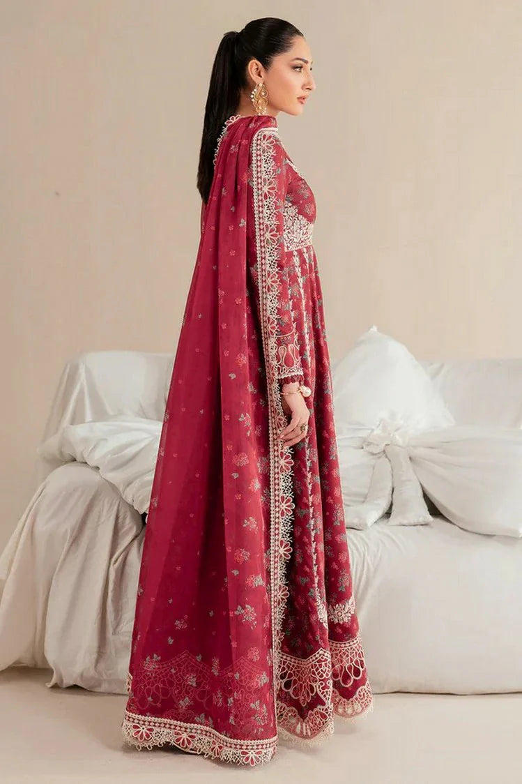 Picture of Jazmin - Iris Luxury Lawn Eid Collection - Design 08 - Unstitched - Available at Raja Sahib