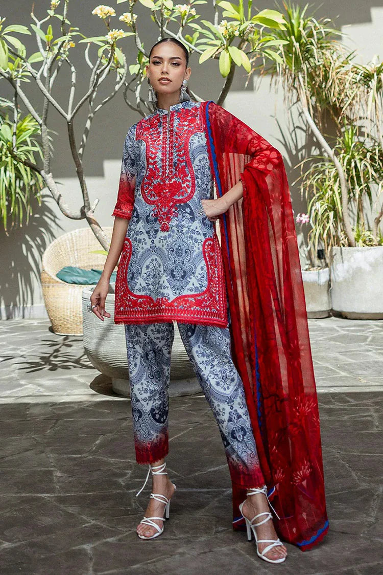 Picture of Zainab Chottani - Tahra Lawn Collection - SYRA-16-UNS - Unstitched - Available at Raja Sahib
