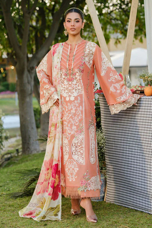 Picture of Elaf - Luxury Lawn Collection Vol 2 - ELH 5A Autumn Dream - Unstitched - Available at Raja Sahib