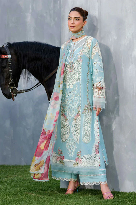 Picture of Elaf - Luxury Lawn Collection Vol 2 - ELH 5B Elya - Unstitched - Available at Raja Sahib