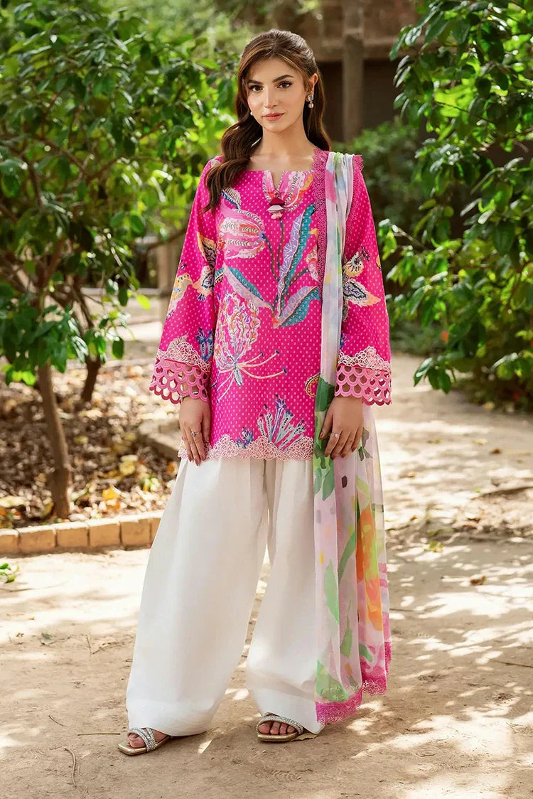Picture of Asifa & Nabeel - Yakin Lawn Collection - Roseveil-(YKL25-10) - Unstitched - Available at Raja Sahib