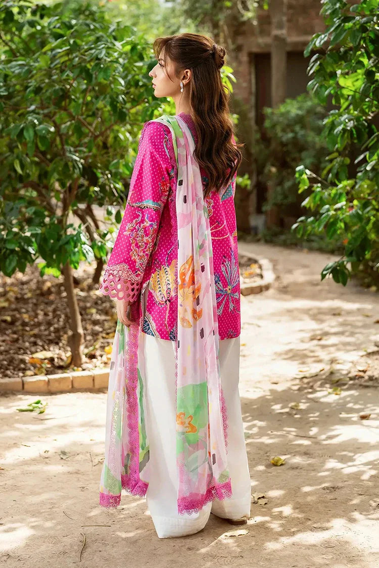 Picture of Asifa & Nabeel - Yakin Lawn Collection - Roseveil-(YKL25-10) - Unstitched - Available at Raja Sahib