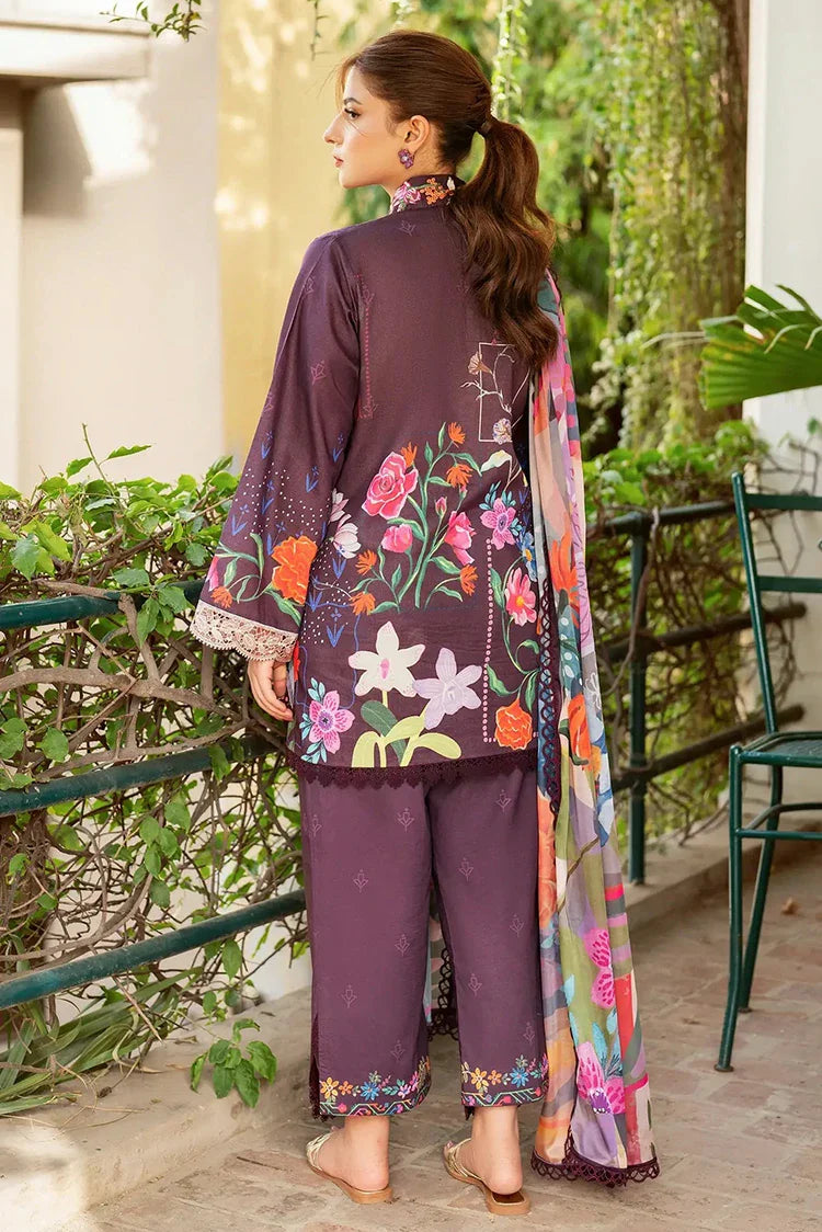 Picture of Asifa & Nabeel - Yakin Lawn Collection - Whimsical Flora-(YKL25-12) - Unstitched - Available at Raja Sahib
