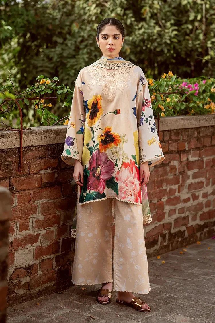 Picture of Asifa & Nabeel - Yakin Lawn Collection - Bloomlight-(YKL25-13) - Unstitched - Available at Raja Sahib