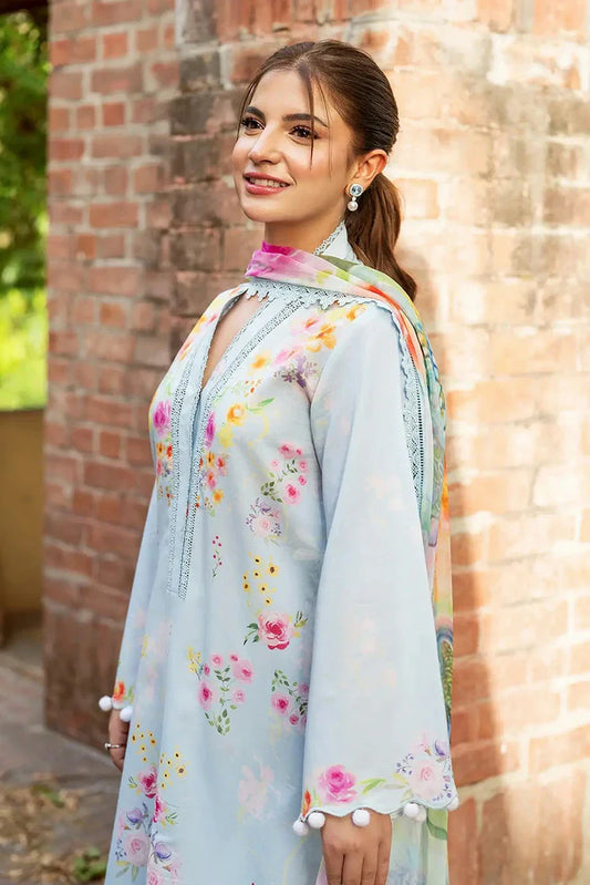 Picture of Asifa & Nabeel - Yakin Lawn Collection - Whisper of Spring-(YKL25-14) - Unstitched - Available at Raja Sahib