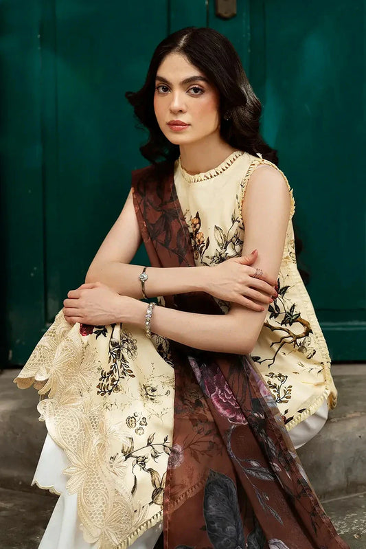 Picture of Asifa & Nabeel - Yakin Lawn Collection - Meadow Bloom-(YKL25-01) - Unstitched - Available at Raja Sahib