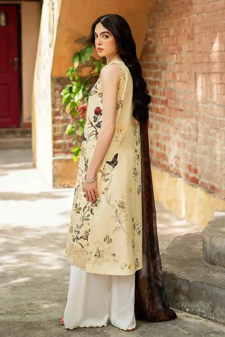 Picture of Asifa & Nabeel - Yakin Lawn Collection - Meadow Bloom-(YKL25-01) - Unstitched - Available at Raja Sahib