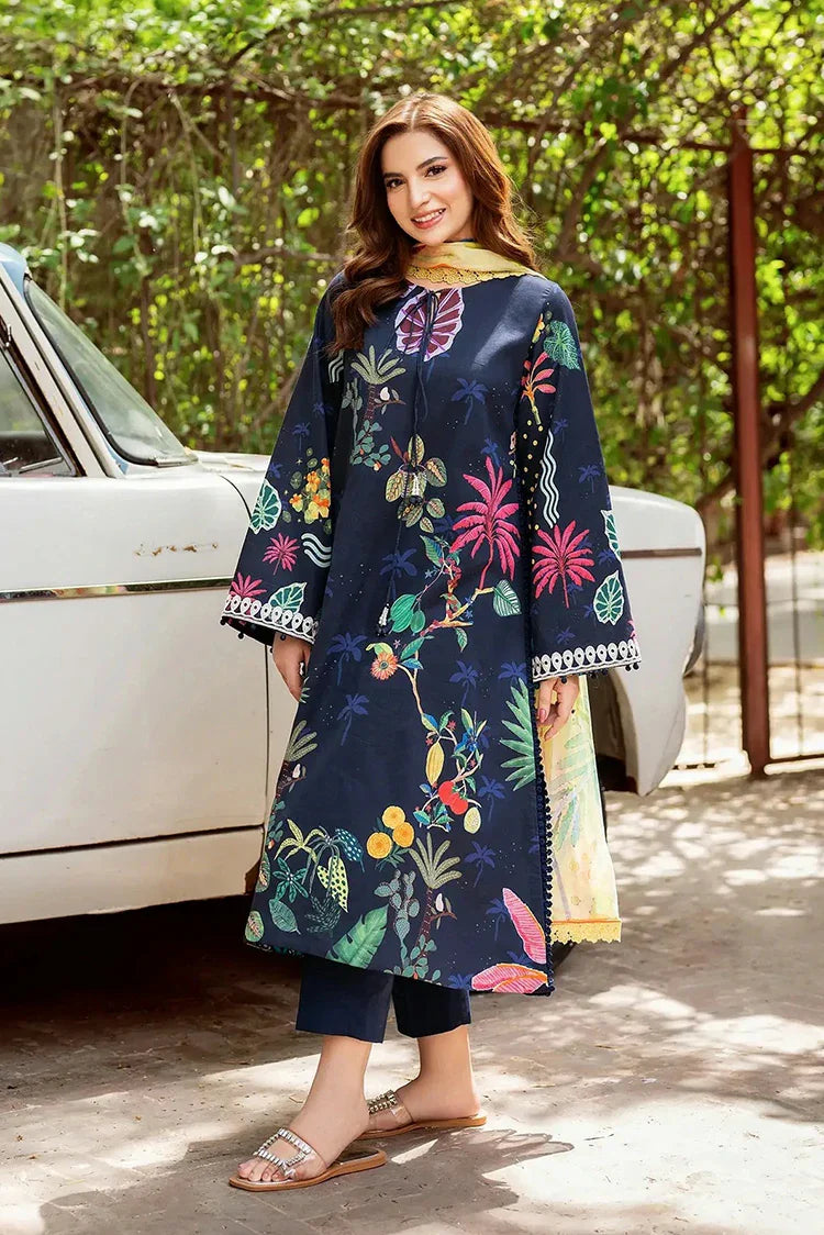 Picture of Asifa & Nabeel - Yakin Lawn Collection - Twilight in Bloom-(YKL25-06) - Unstitched - Available at Raja Sahib