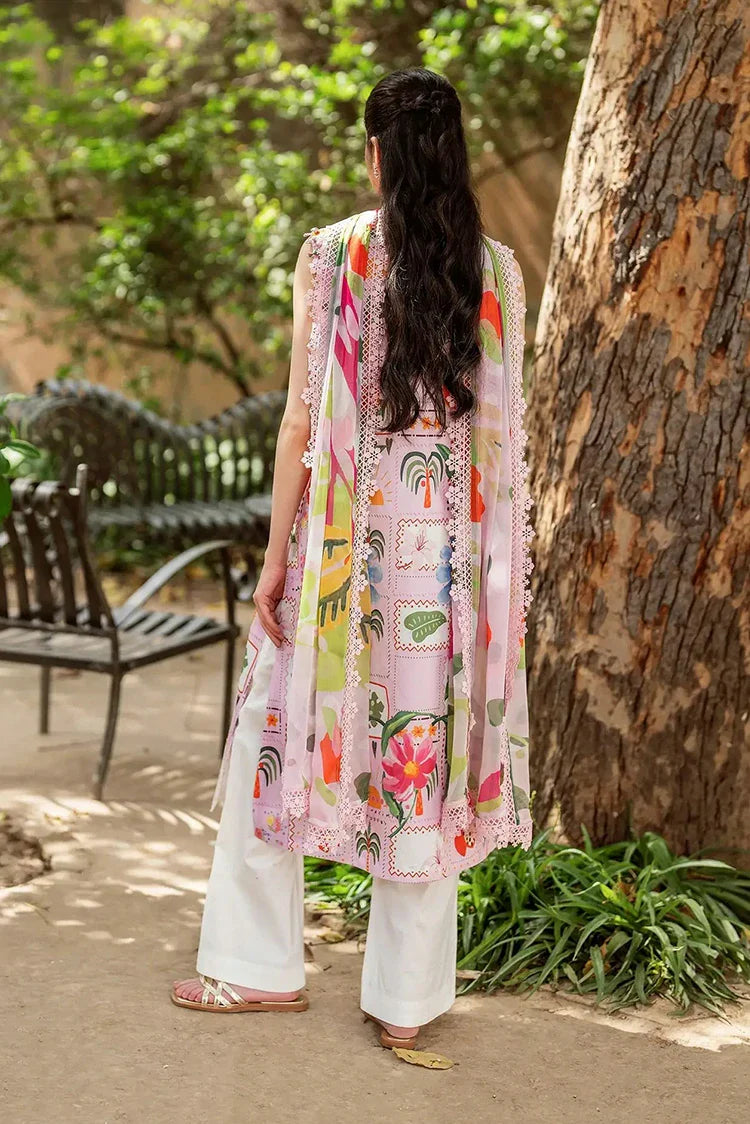 Picture of Asifa & Nabeel - Yakin Lawn Collection - Pastel Bloom-(YKL25-07) - Unstitched - Available at Raja Sahib