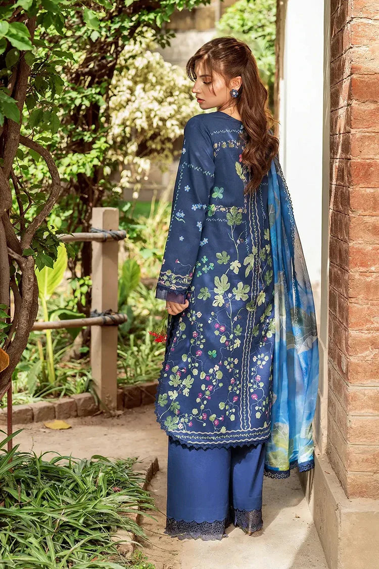 Picture of Asifa & Nabeel - Yakin Lawn Collection - Moonlit Garden-(YKL25-08) - Unstitched - Available at Raja Sahib