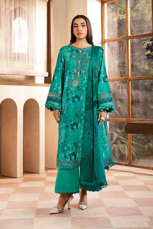 Picture of Maria B - M Basics Lawn Edition Vol 2 - MB-CUS25-910A - Unstitched - Available at Raja Sahib