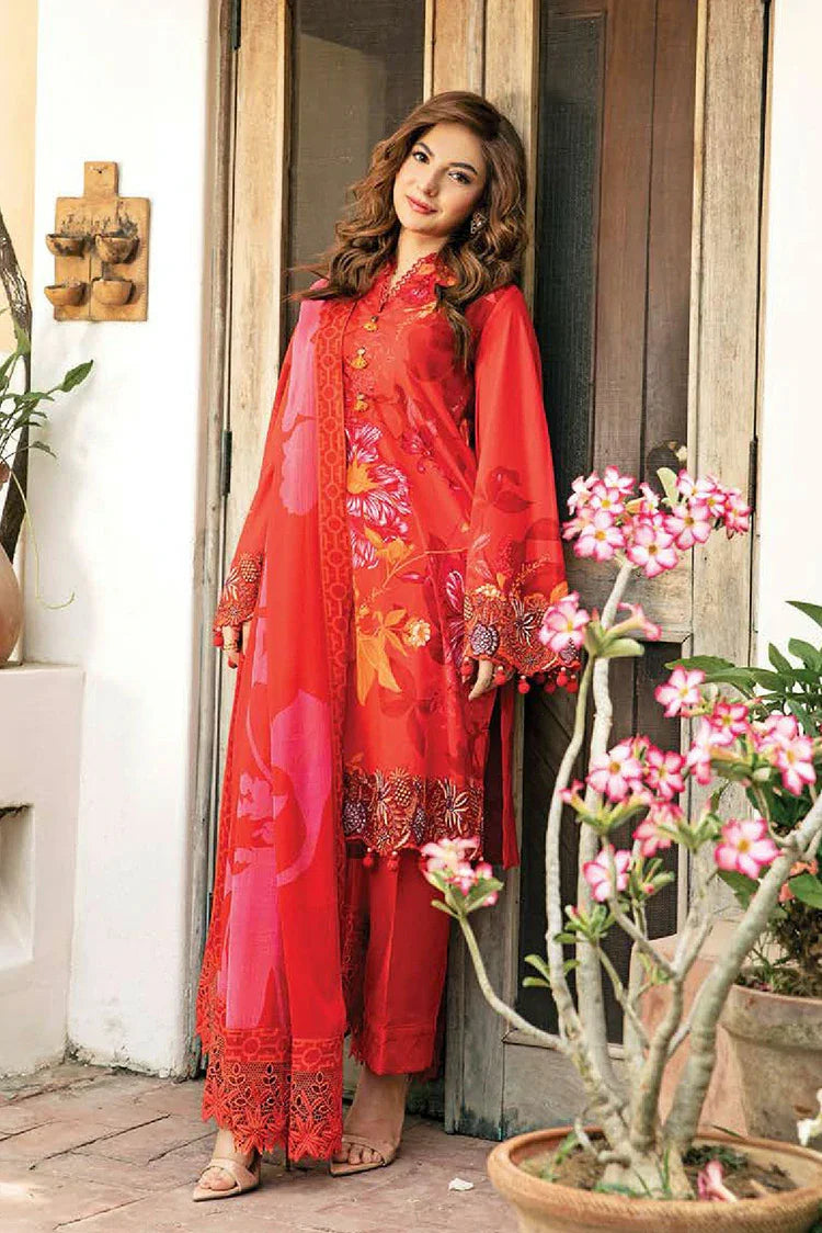 Picture of Maria B - M Basics Lawn Edition Vol 2 - MB-CUS25-907A - Unstitched - Available at Raja Sahib
