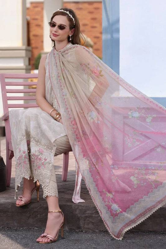 Picture of Noor by Saadia Asad - Noor Eid Luxe Chikankari Collection - Design 04 - Unstitched - Available at Raja Sahib
