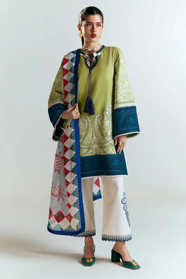 Picture of Hussain Rehar - Jugnu Spring Summer Edit 2 - 06 Bia - Unstitched - Available at Raja Sahib