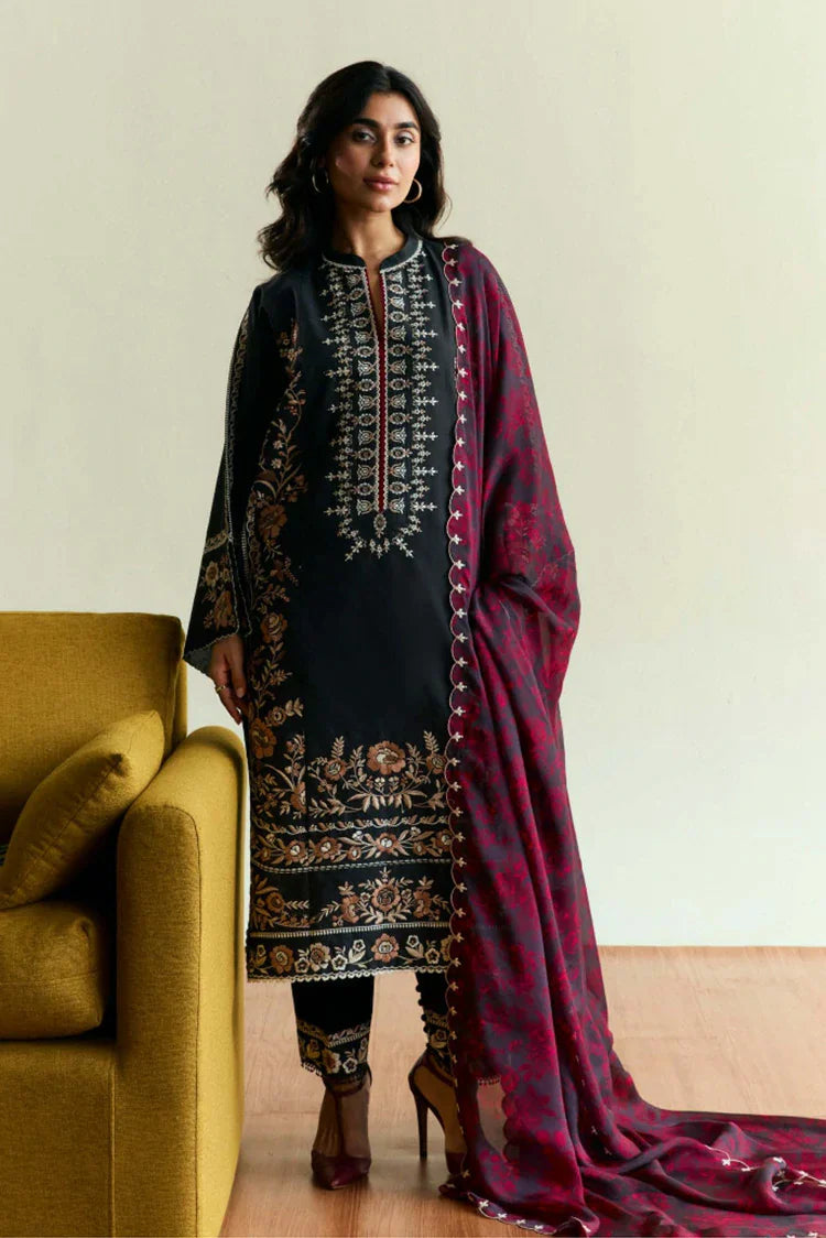 Picture of Zara Shahjahan - Coco Luxury Eid Ul Azha Edit - VELOUR-D2 - Unstitched - Available at Raja Sahib