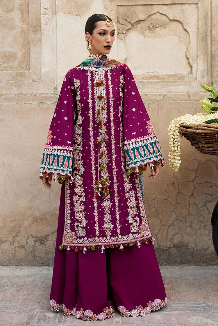 Picture of Hussain Rehar - Nirmal Embroidered Lawn Eid Collection - 11 Kahei - Unstitched - Available at Raja Sahib