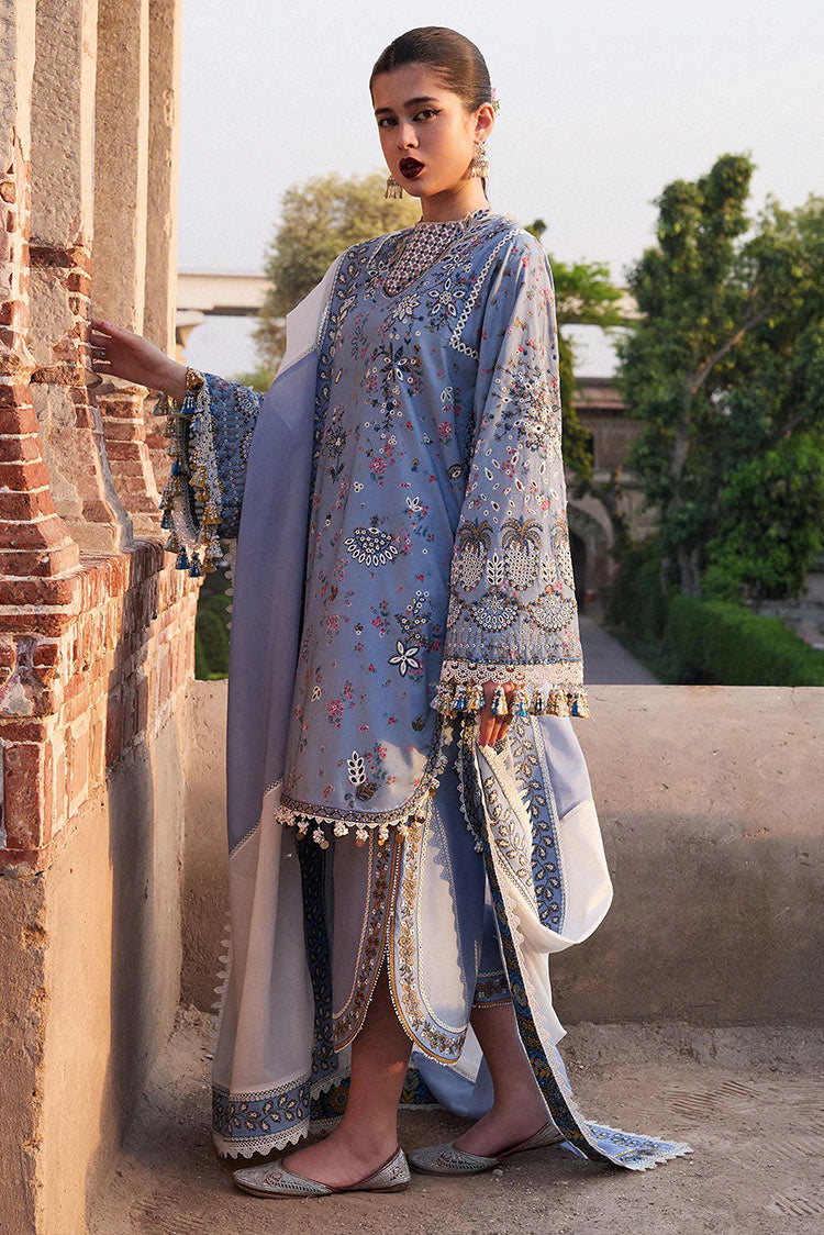 Picture of Hussain Rehar - Nirmal Embroidered Lawn Eid Collection - 07 Fira - Unstitched - Available at Raja Sahib