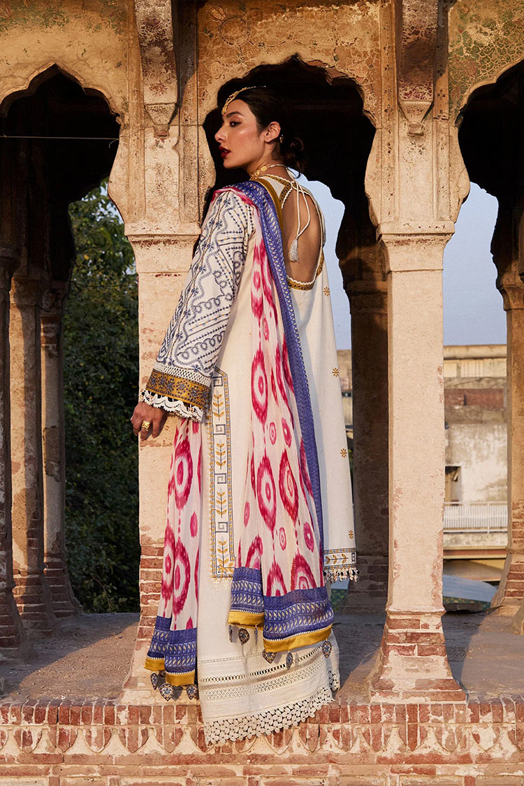 Picture of Hussain Rehar - Nirmal Embroidered Lawn Eid Collection - 09 Motia - Unstitched - Available at Raja Sahib
