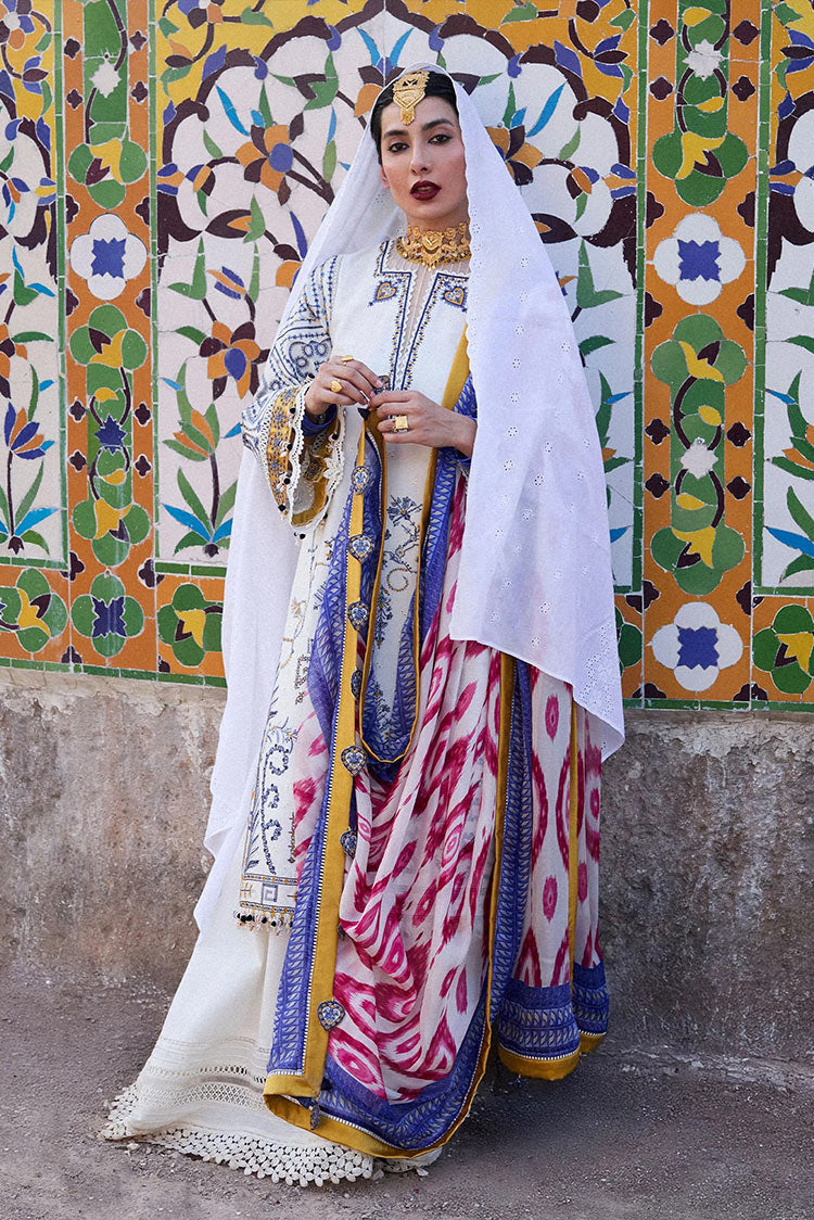 Picture of Hussain Rehar - Nirmal Embroidered Lawn Eid Collection - 09 Motia - Unstitched - Available at Raja Sahib