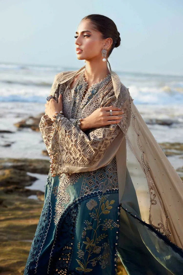 Picture of Maria B - Eid Ul Azha Luxury Lawn Collection - EL25-08 - Unstitched - Available at Raja Sahib